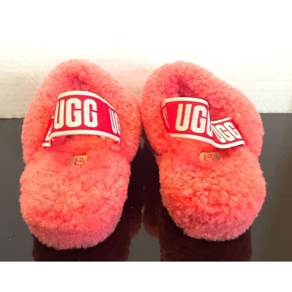 UGG Australia Women's Fluff Yeah Slide Slipper 1095119 Red Currant Size 5 - Picture 5 of 11